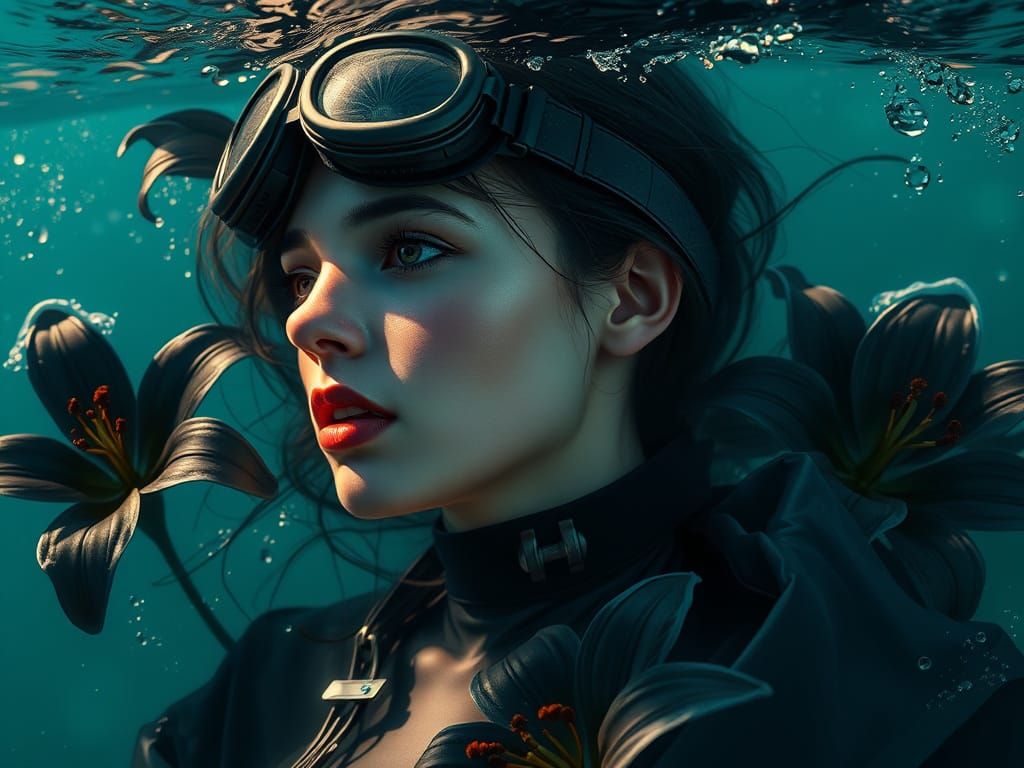 Surreal Underwater Portrait of a Hauntingly Beautiful Woman ...