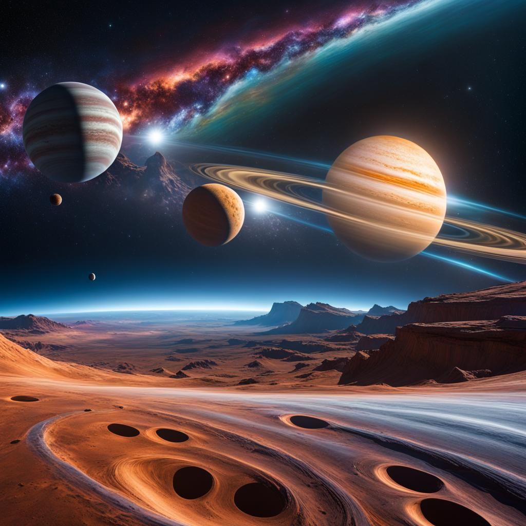 Spectacular Parallel Universes in 8K Resolution