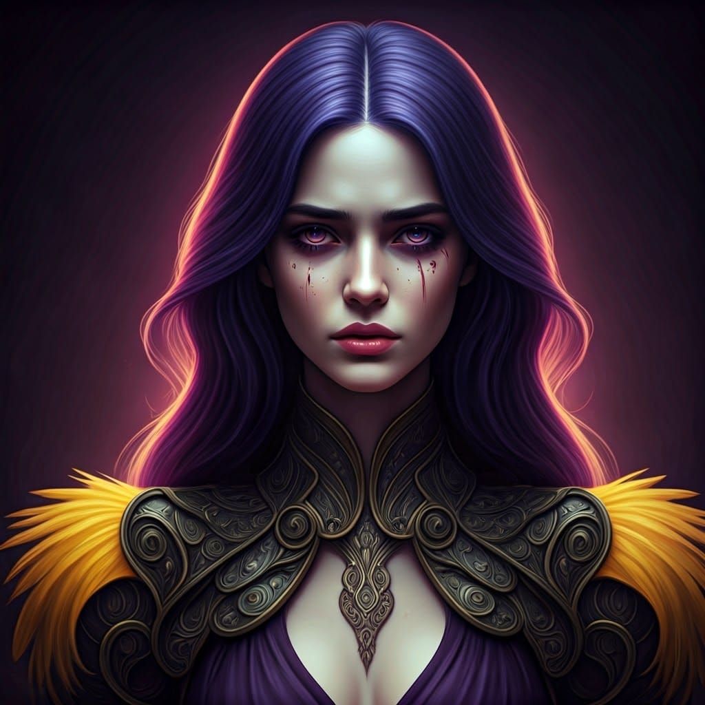 Dark Fantasy Art of Sadness in High Resolution