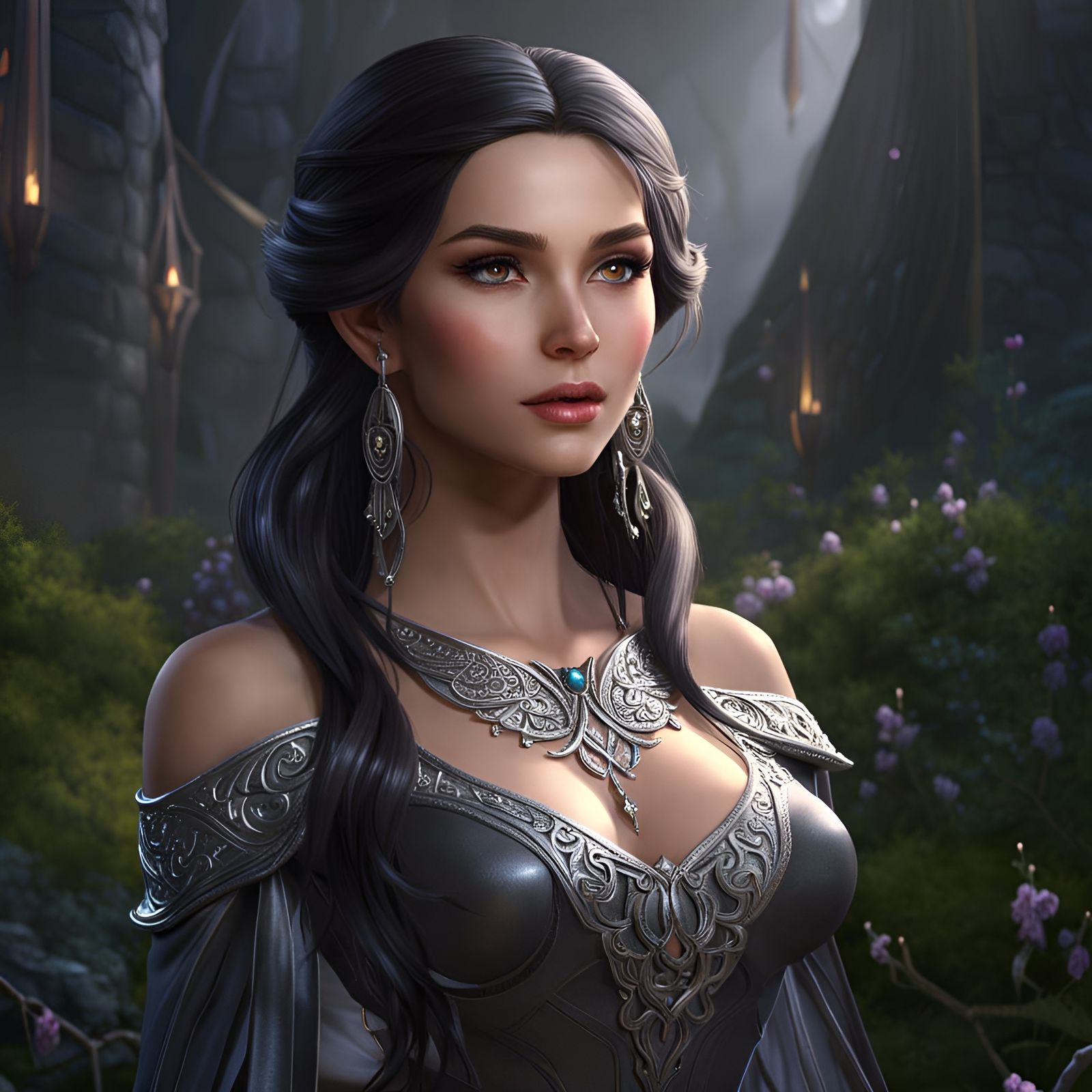 Beautiful Elf Girl Portrait in 8k Resolution