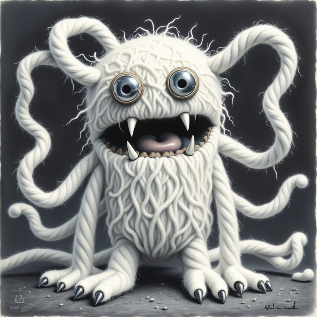 Glowing Yarn Monster of Glittering Dreams