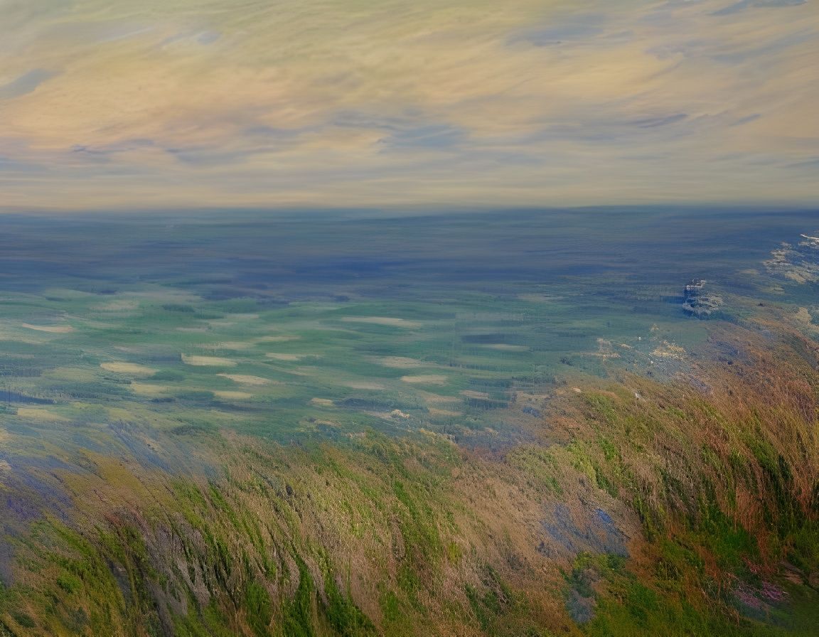Coastal Impressionism: Ocean View in Monet Style