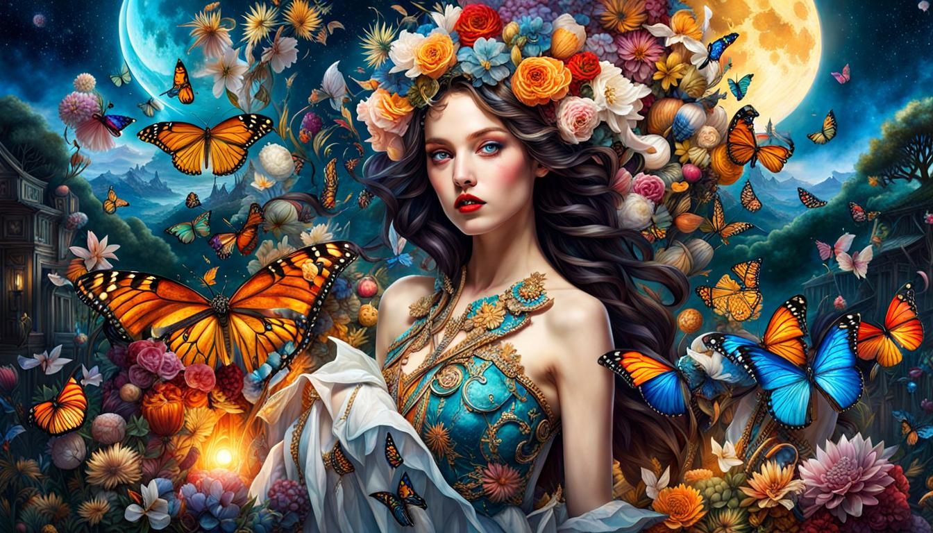 Realm of flight and flowers