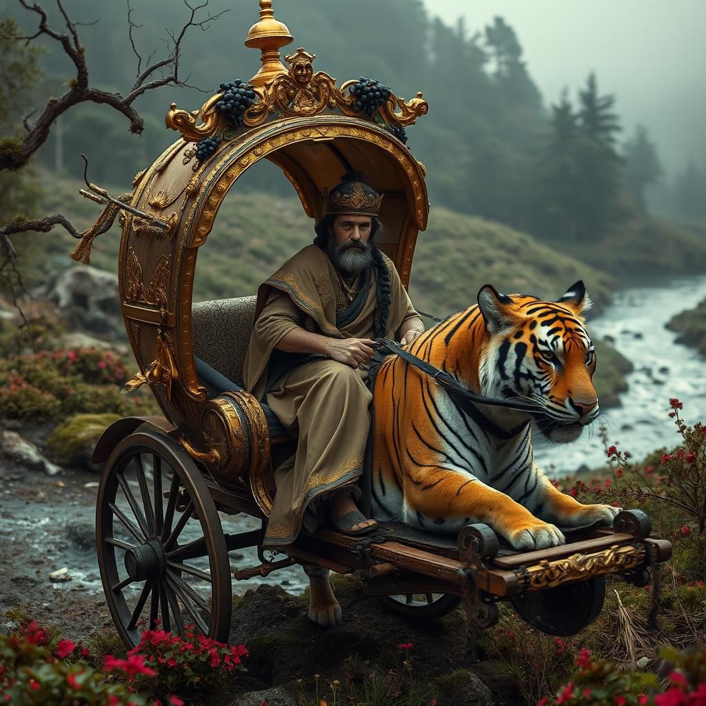 Lysios's Golden Chariot in Phrygian Fields