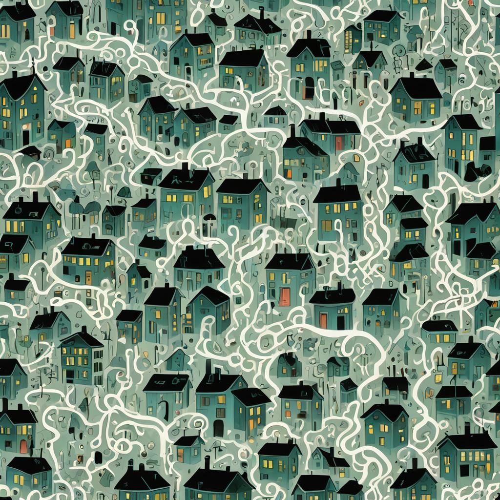 Bioluminescent Stick Figures in Naive Street Art