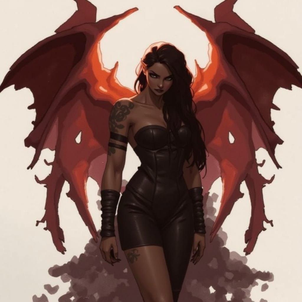 Female demon (No Name) teleports in.