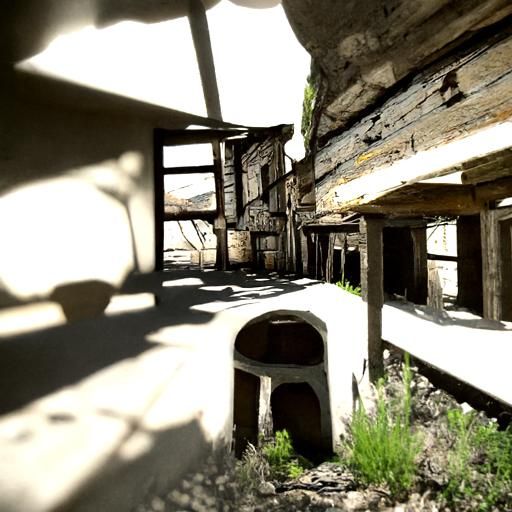 Abandoned mining town