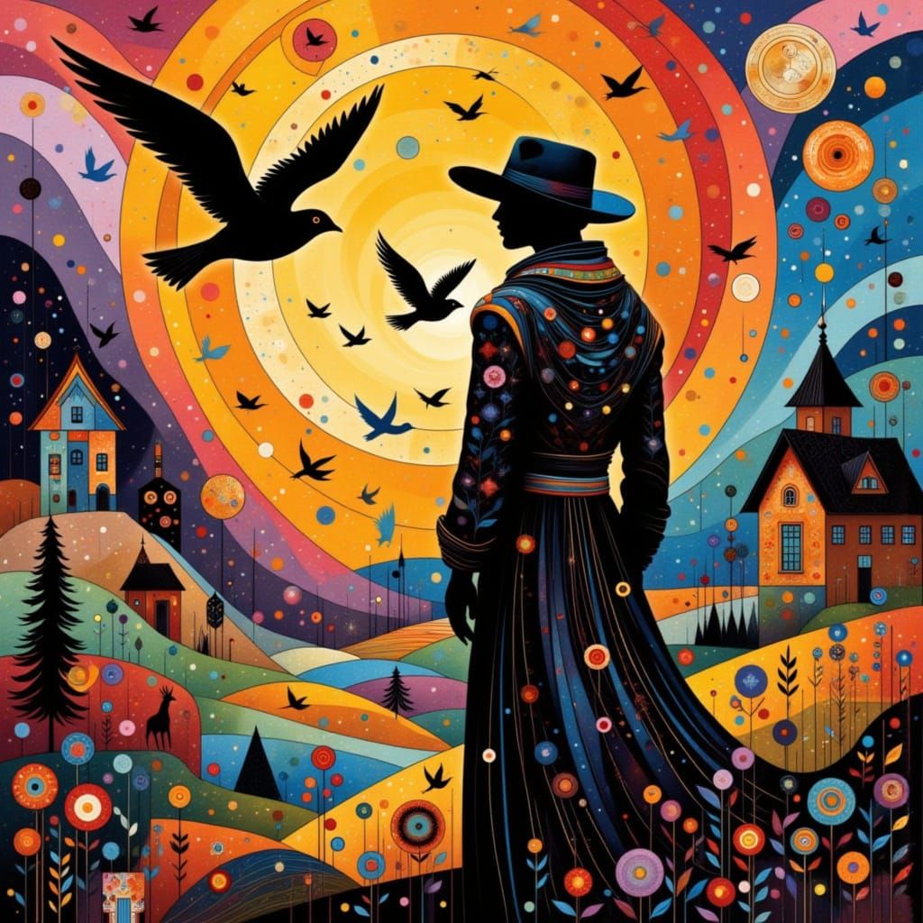 Breathtaking Landscape at Sunset in a Realistic Cityscape