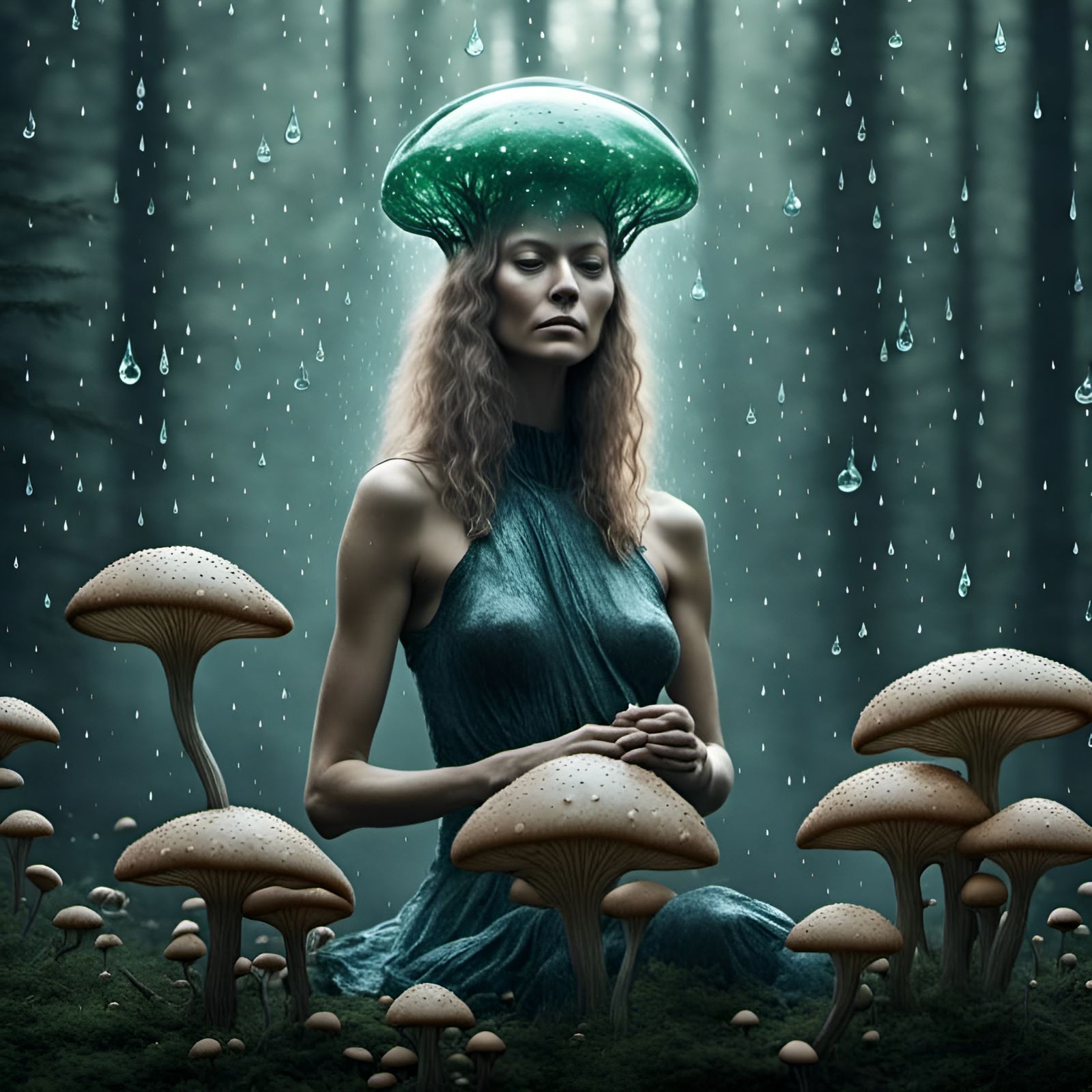 <lora:Omimimo:1.0> Biodiversity November Fantasy in a Scandinavian Wood.