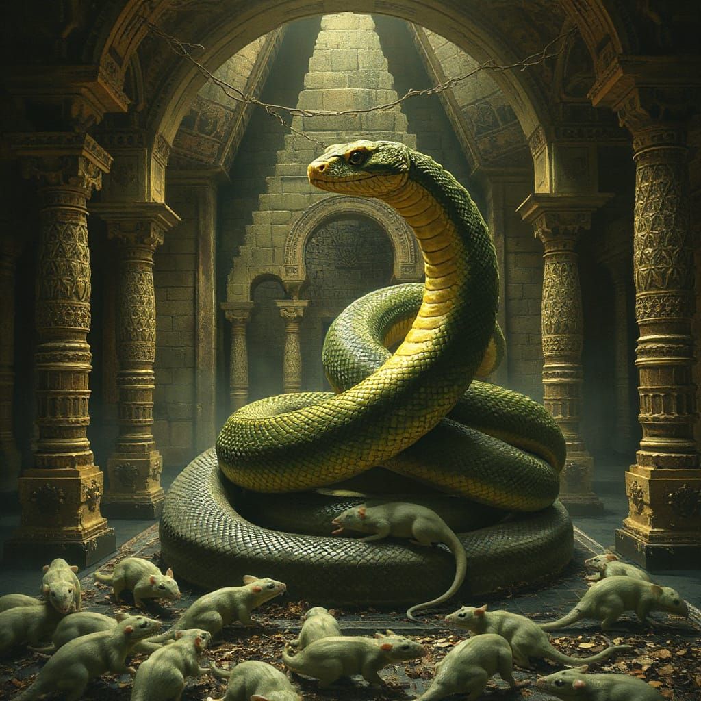 Serpent in the Temple of Rats