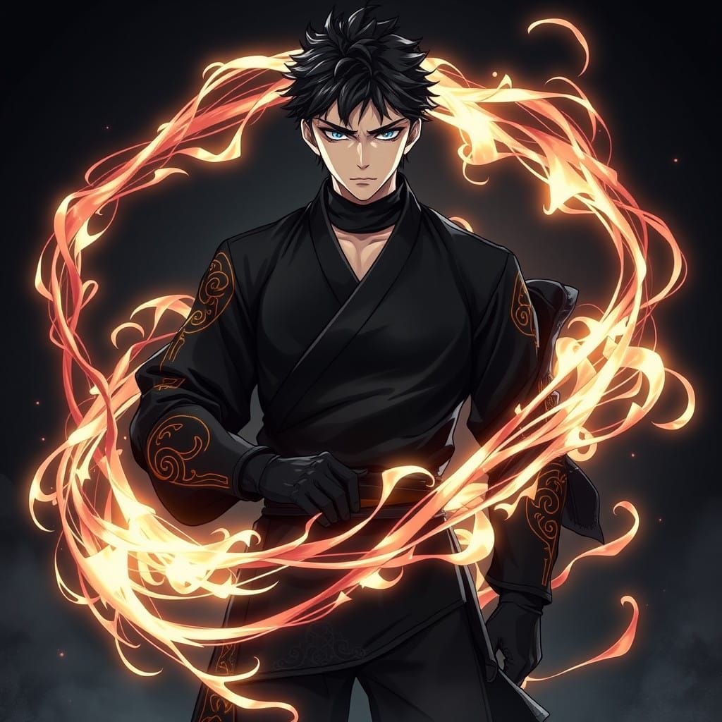 Megumi Fushiguro in Intense Jujutsu Sorcery Aura