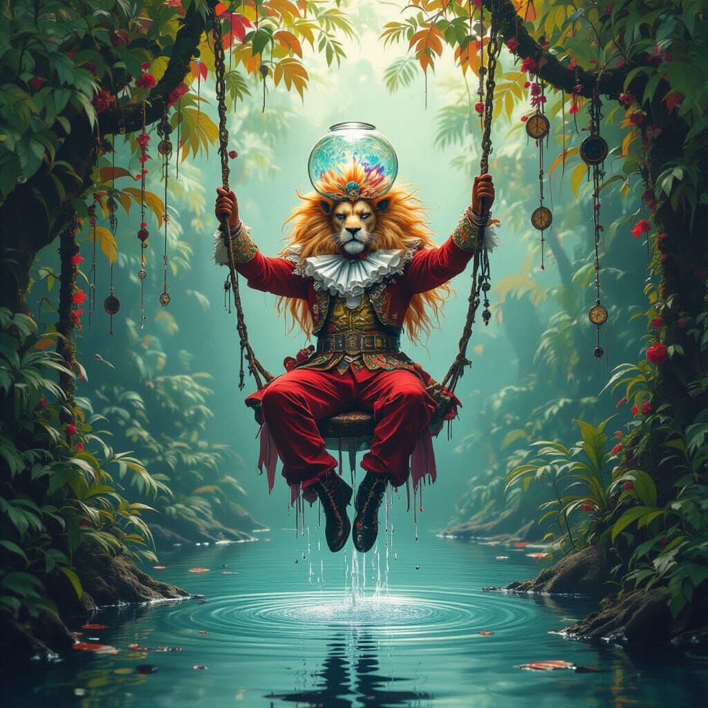 Surreal Jungle Ringmaster Dreamscape in Dreamscape Style