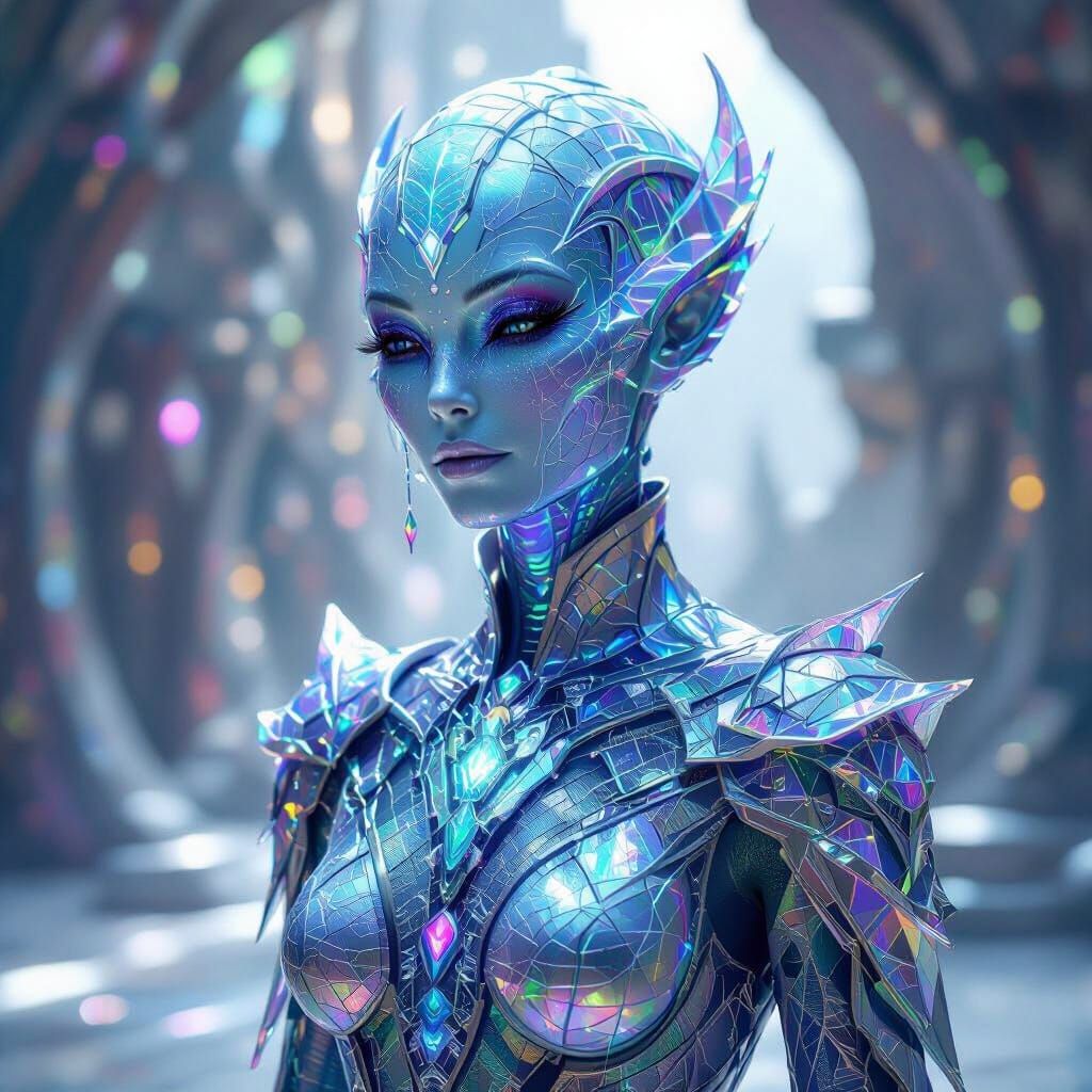 Opalescent Alien in Biosphere Cathedral