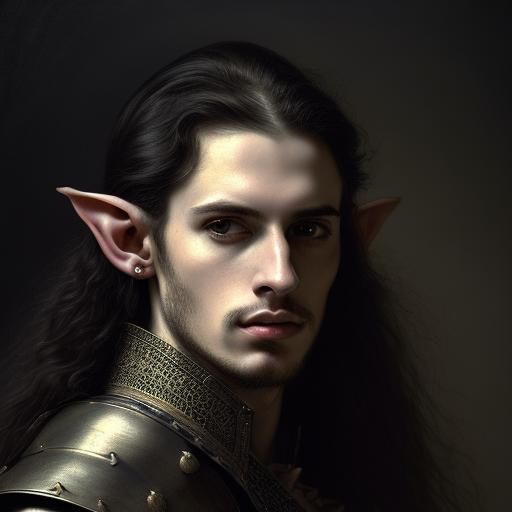 Elven Spanish Lord Portrait in Golden Age Style