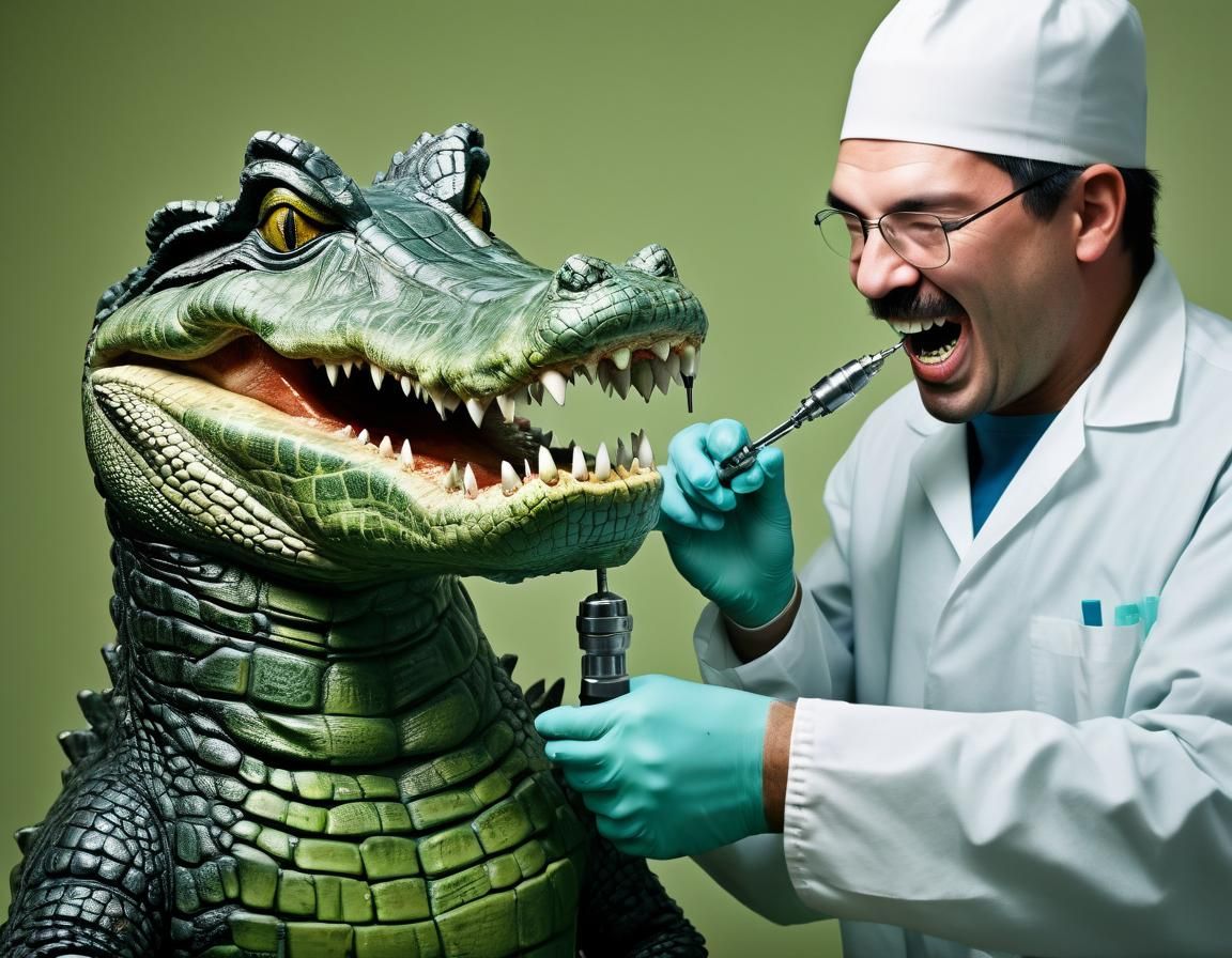 Dentist and Alligator: An Unconventional Dental Visit