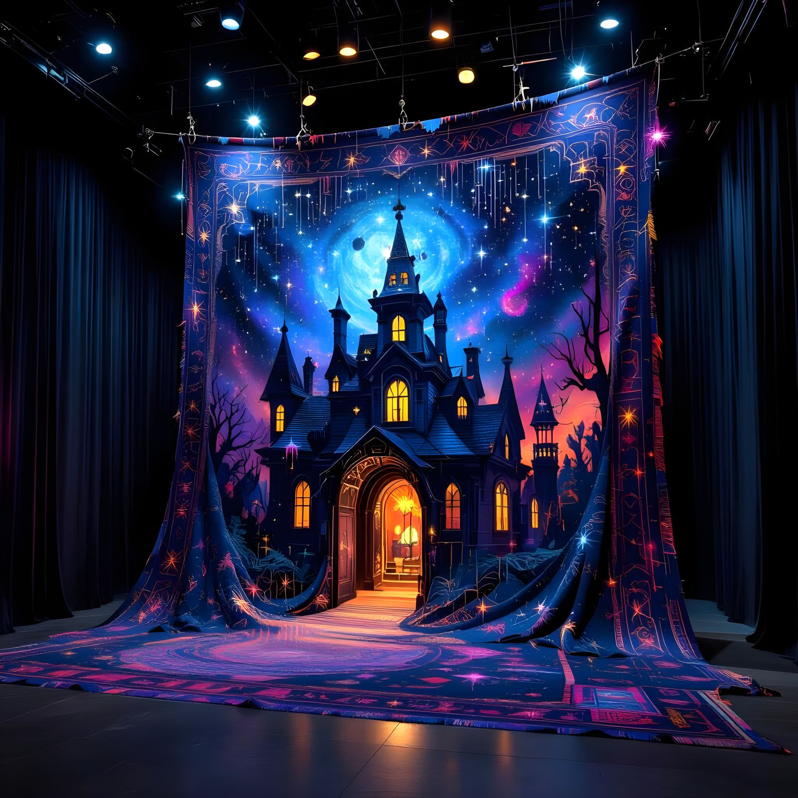 Cosmic Halloween Tapestry Supervillain Base