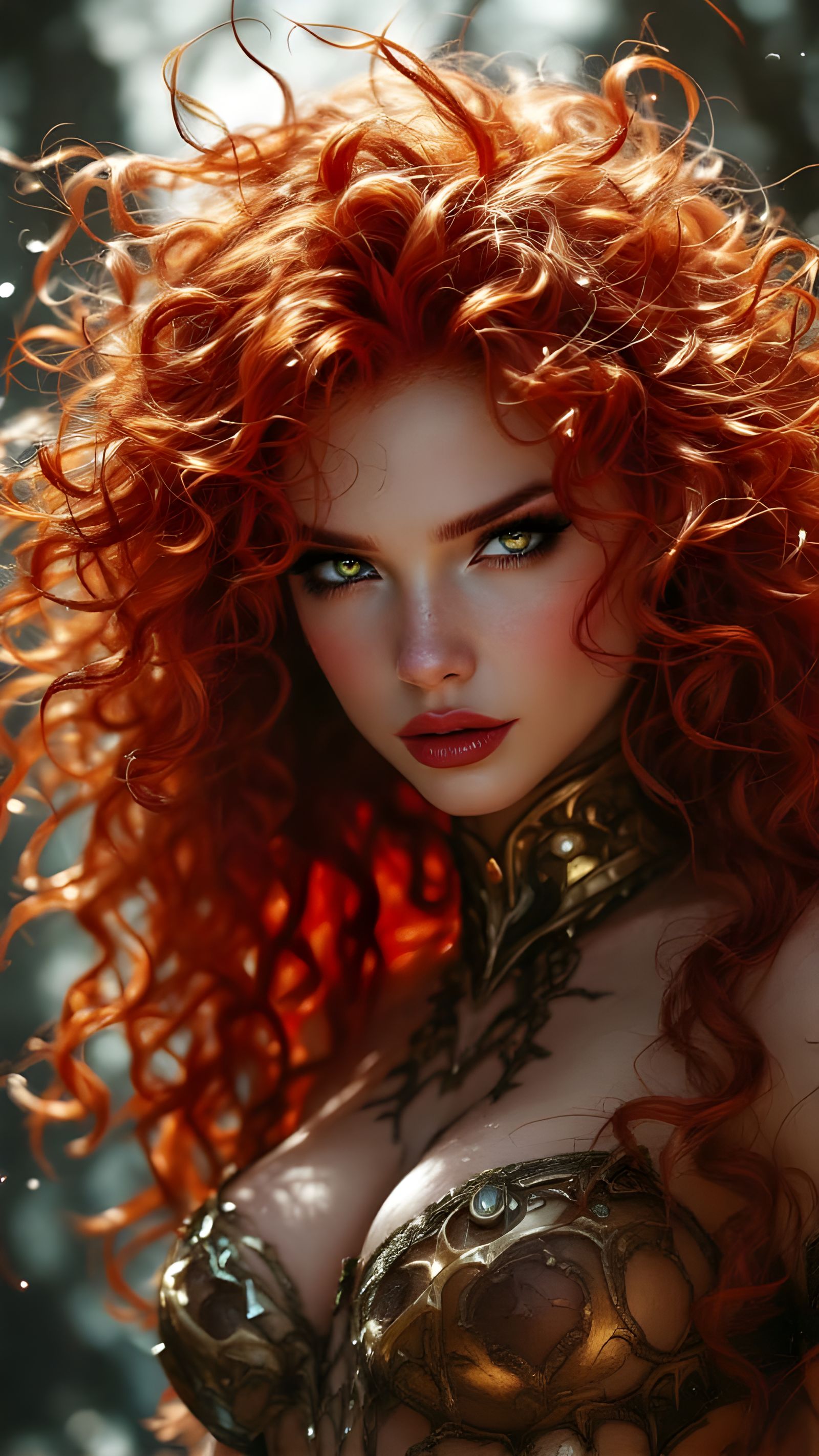 Hyperrealistic Portrait of a Dragon Slayer Maiden