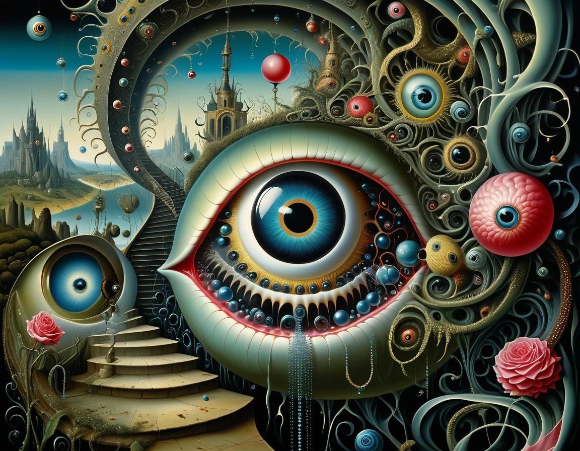 Surreal Man: A Digital Painting in Hyperrealism Style