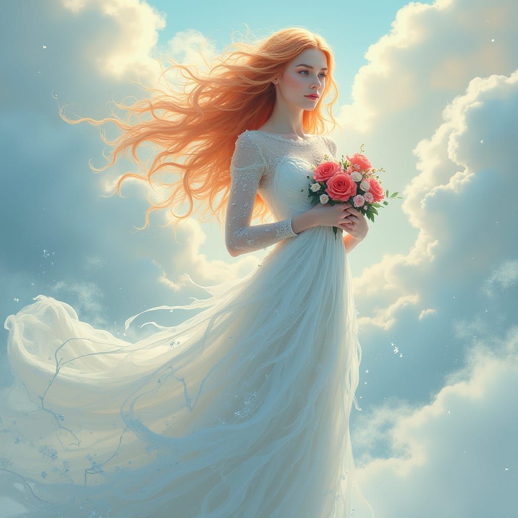 Mystical Goddess of Balance in Ethereal Beauty