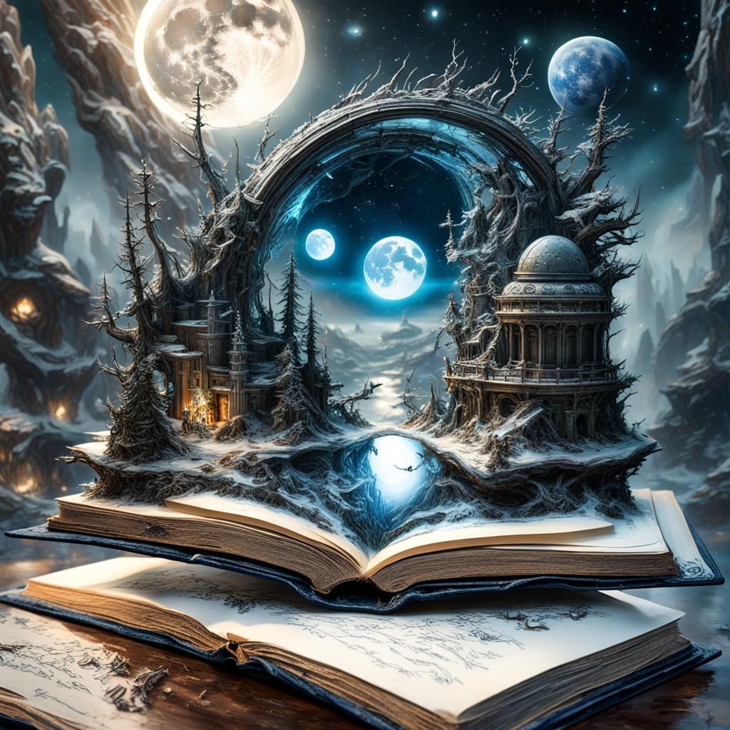 Miniature Sci-Fi World Emerges from Book