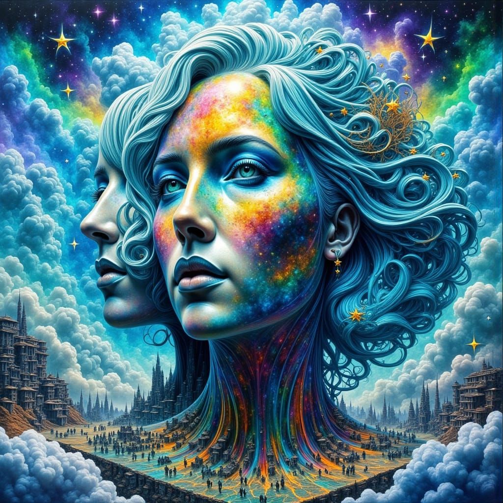 <lora:Abstract Reality:1.0> polished, LightWave 3D, gouache