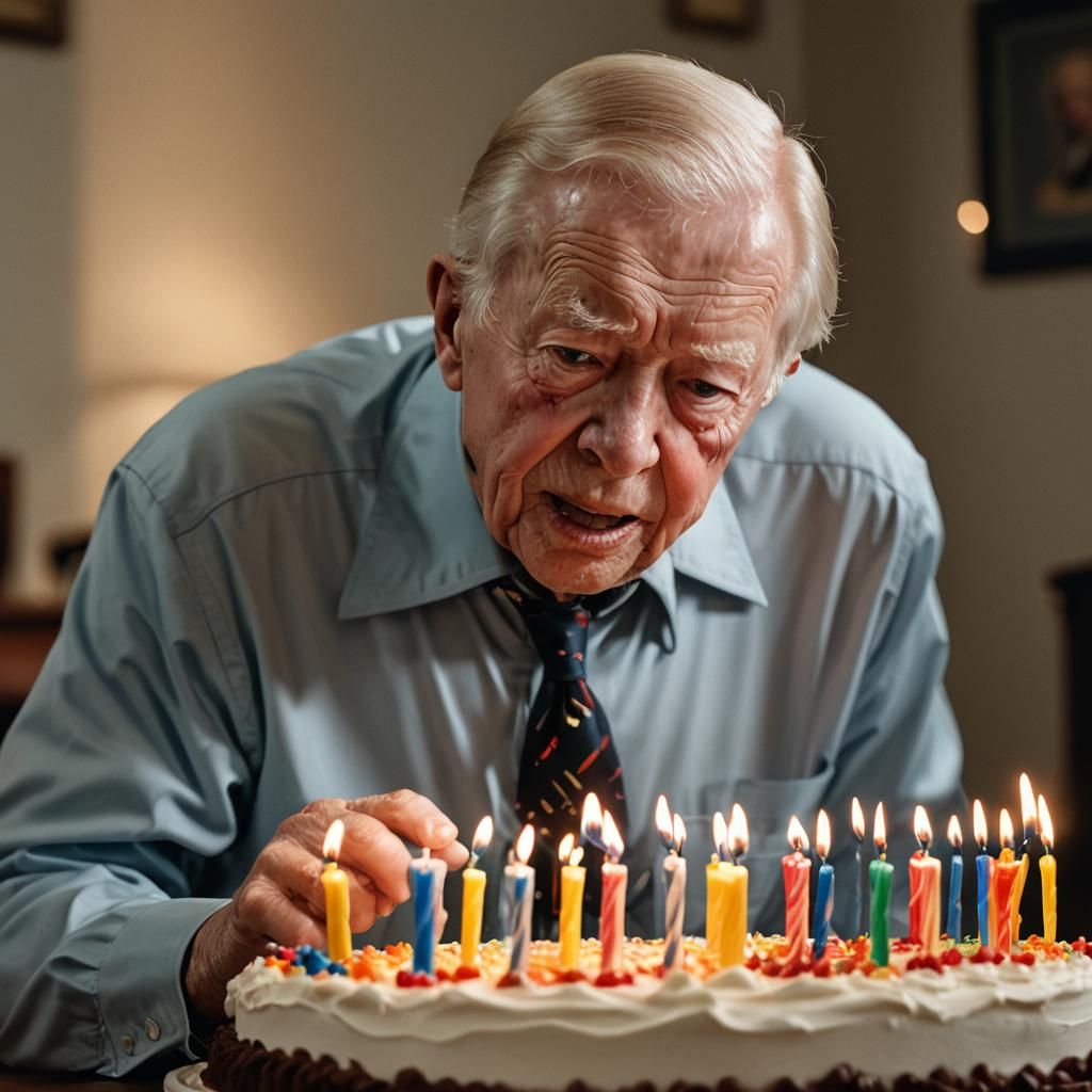 Photorealistic Jimmy Carter Celebrates Birthday