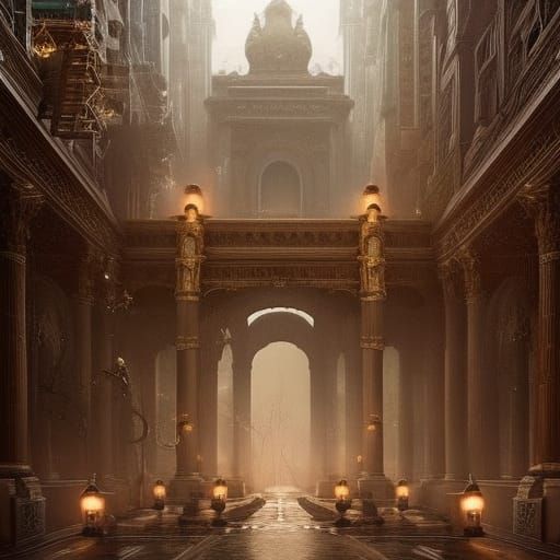 Epic Cinematic Digital Matte Painting of Justified Anger