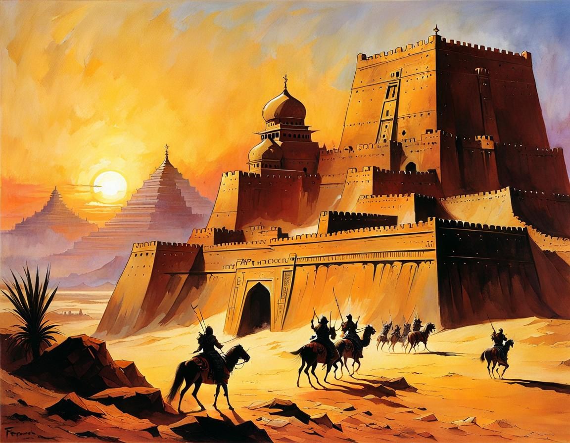 Desert Fortress-Monastery in Ancient Style