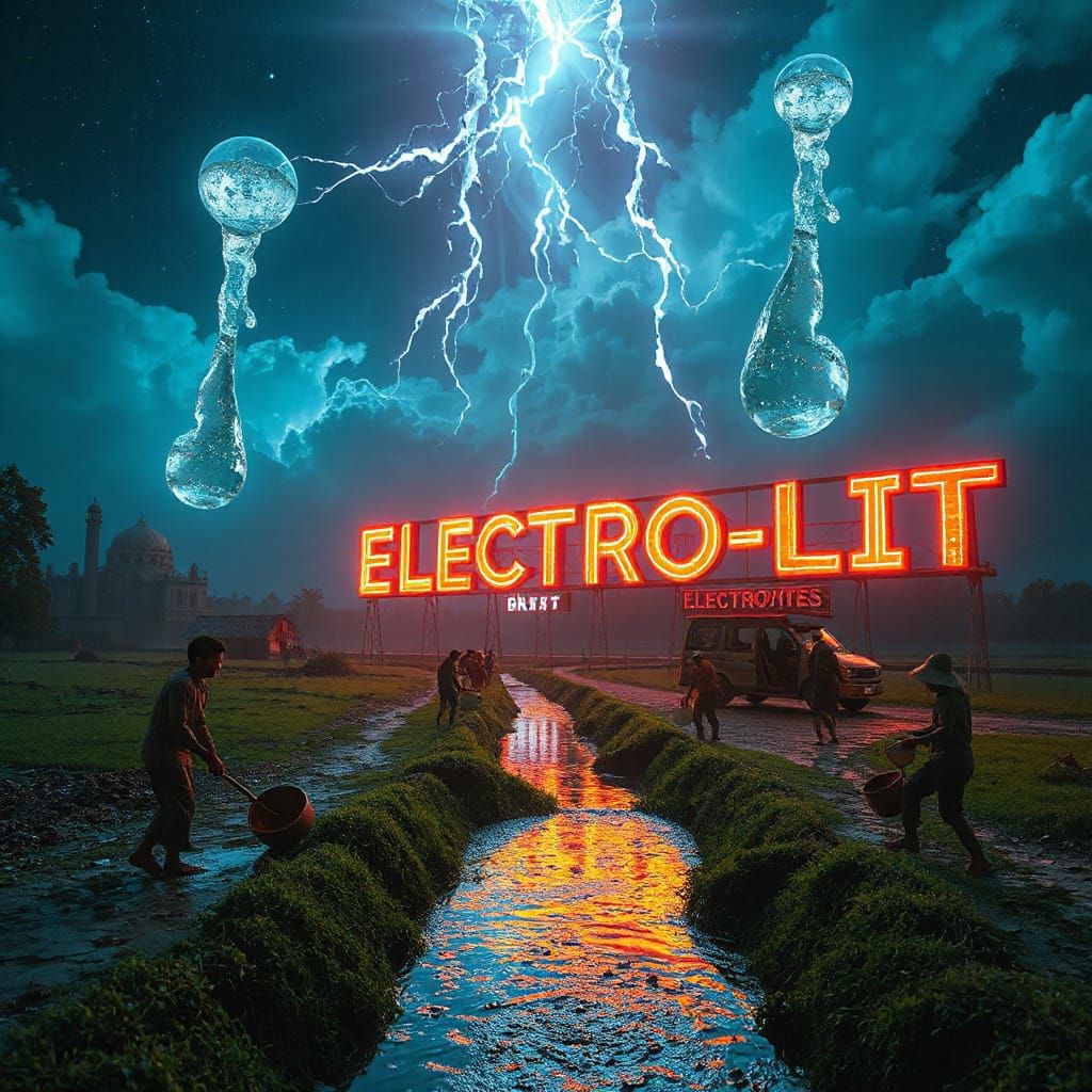 Futuristic Villagers Discover the Power of Electrolytes