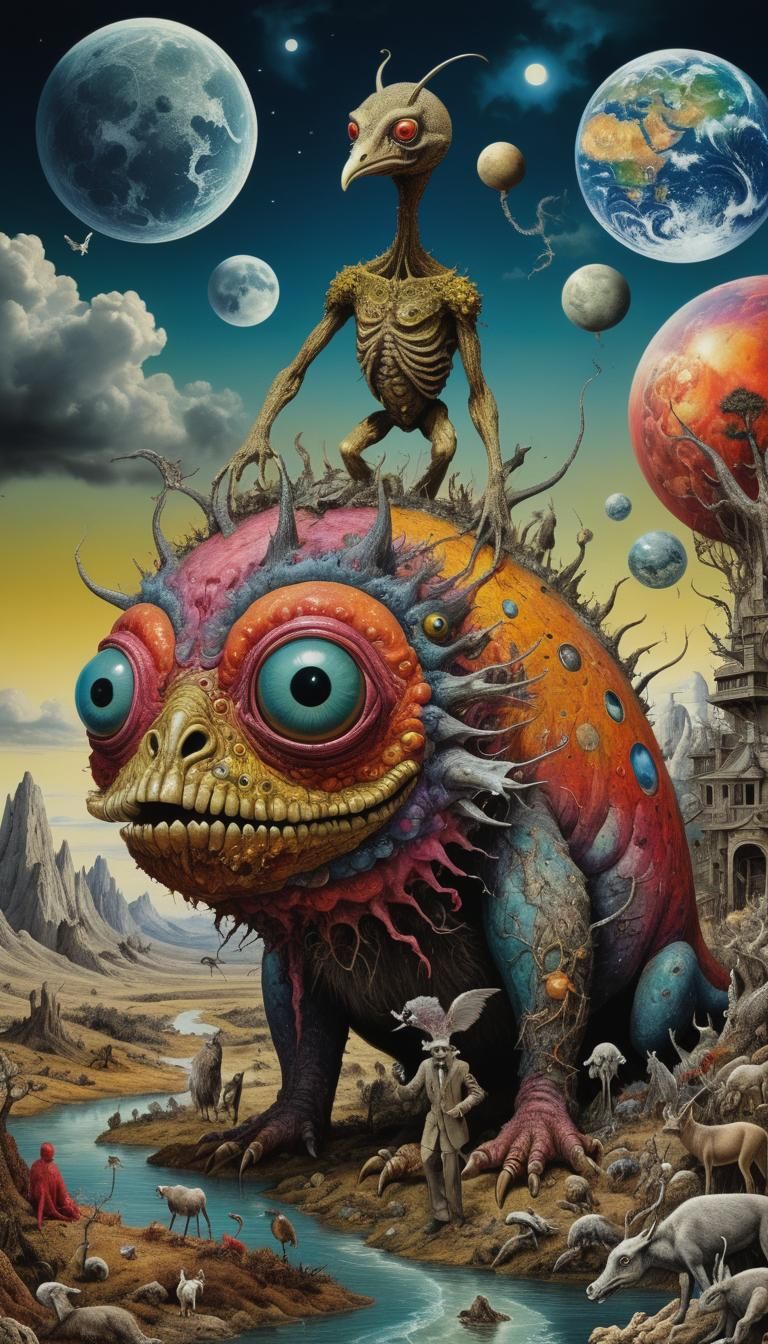 Apocalyptic Surrealism: Monsters in Otto Rapp Style