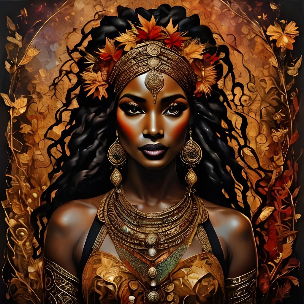 Surreal Goddess Radiates in Vibrant, Impressionist Splendor