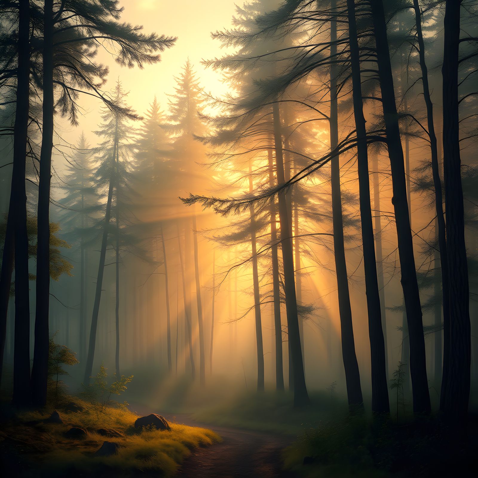 Abstract Fantasy Landscape of Upheim