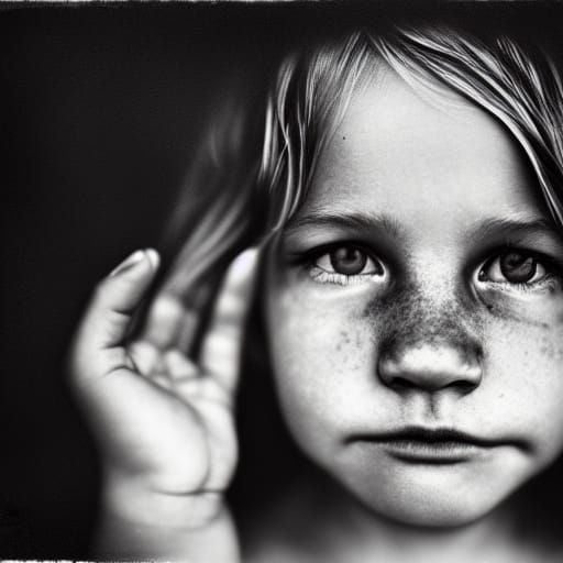 Intense Portrait in the Style of Jeffries and Mann