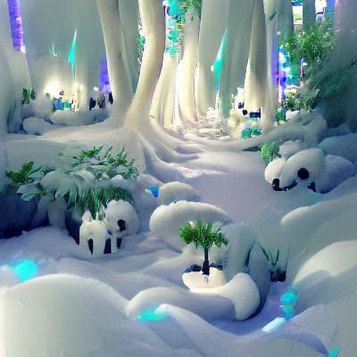 Snowy Forest Landscape in Winter