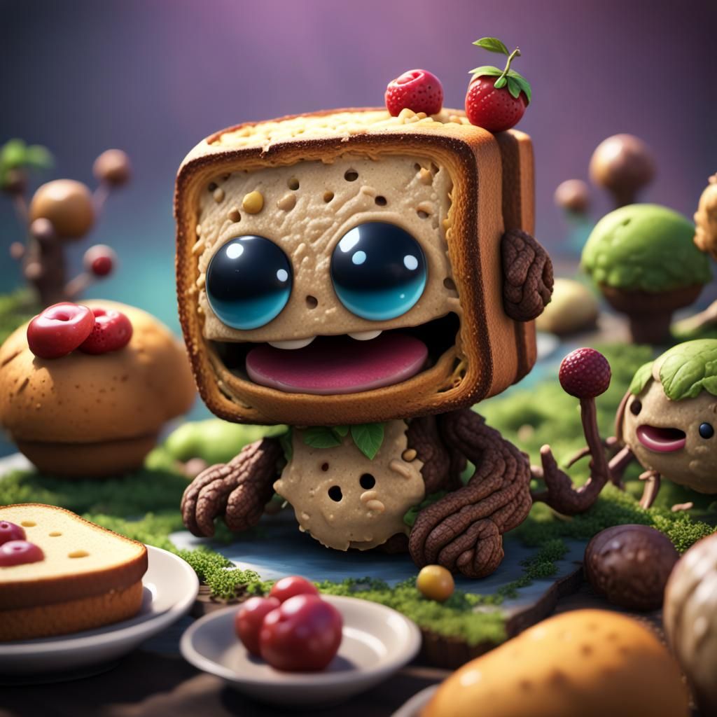 Toast Game Character Inspired by Little Big Planet