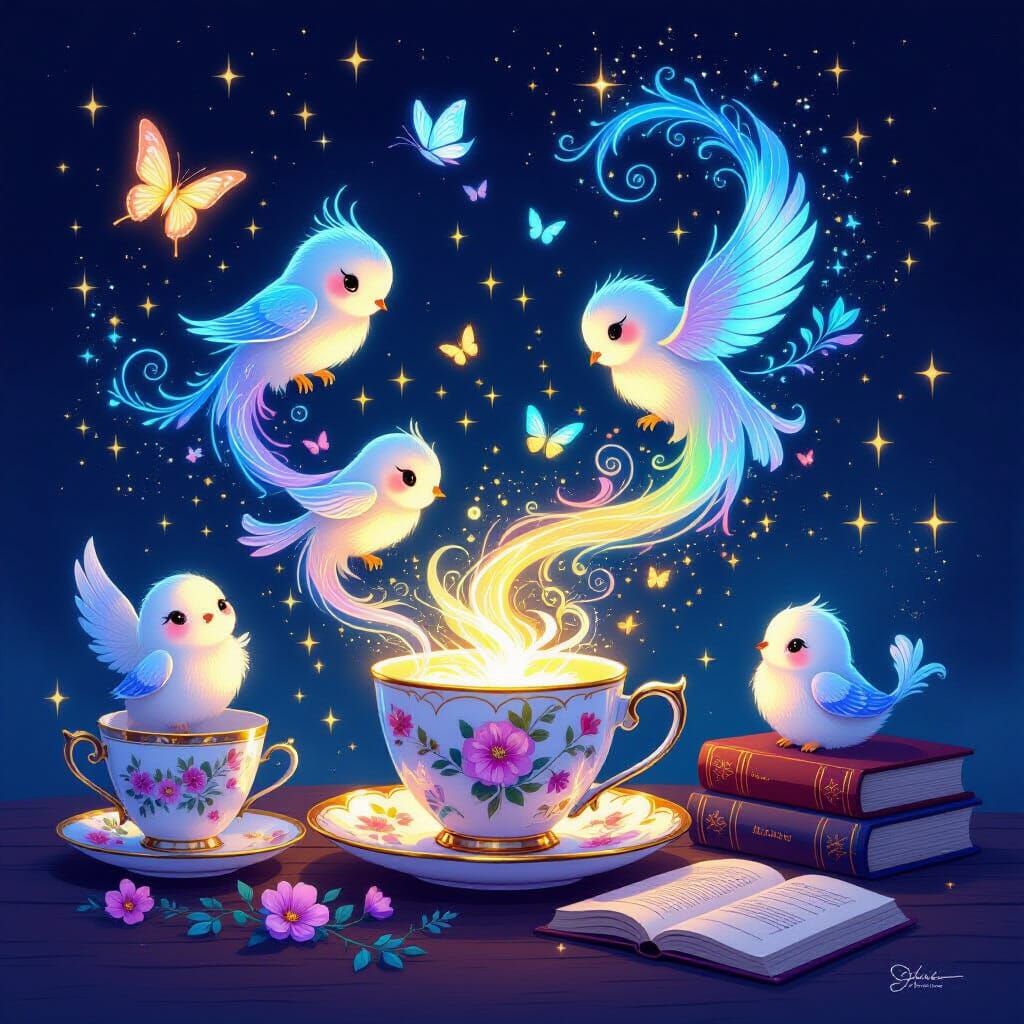 Ethereal Art Exhibition Poster: Magic of Creativity