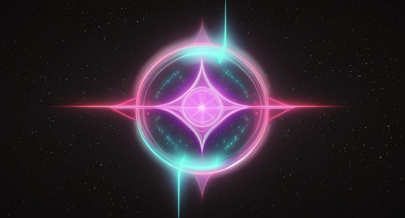 Abstract Ethereal Fractal Flame Generative Art