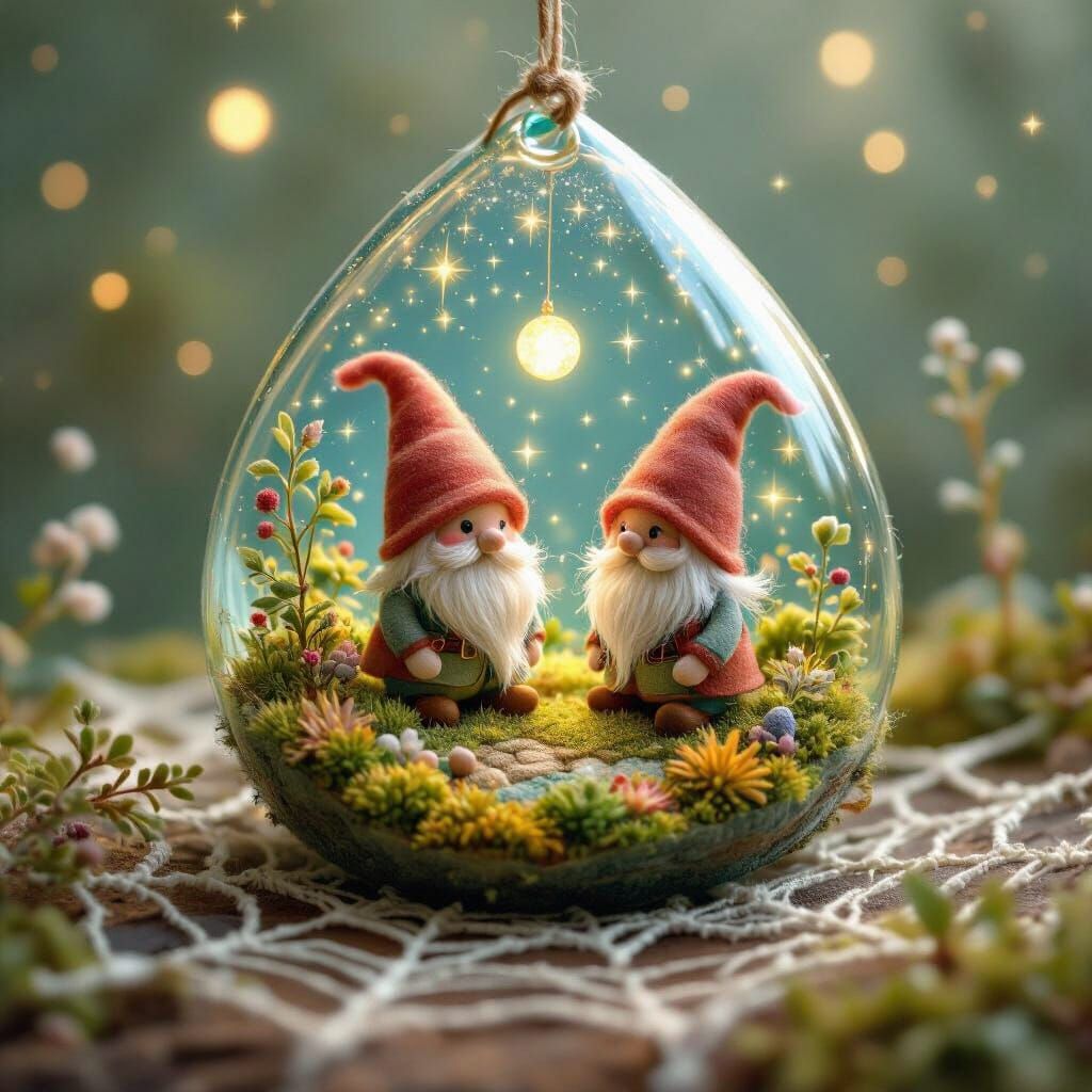 Gnomes Tend Bioluminescent Gardens in Dewdrop World