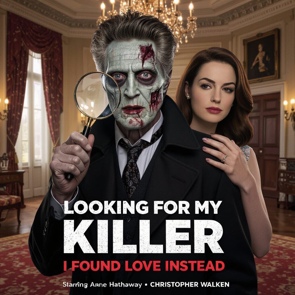 Zombie Detective Movie Poster Starring Christopher Walken an...