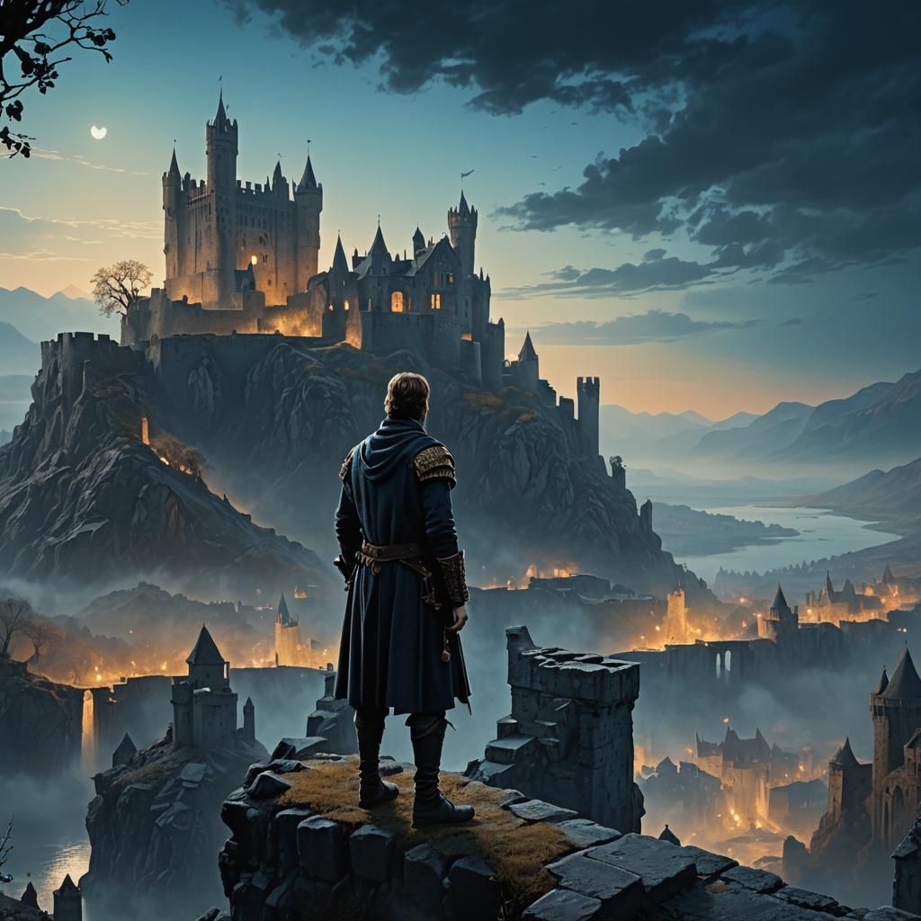 Hamlet on the Battlements: Fantasy Concept Art