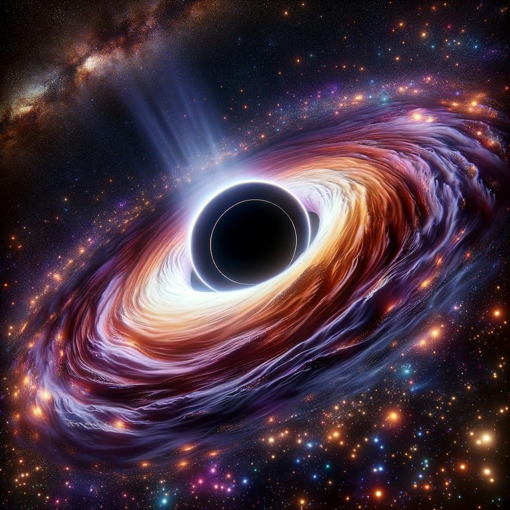 Cosmic Vortex Black Hole in the Depths of Space