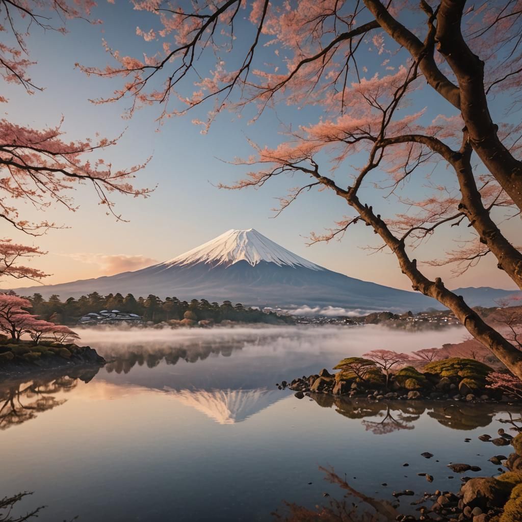 Mount Fuji Sunset: Cinematic Golden Hour