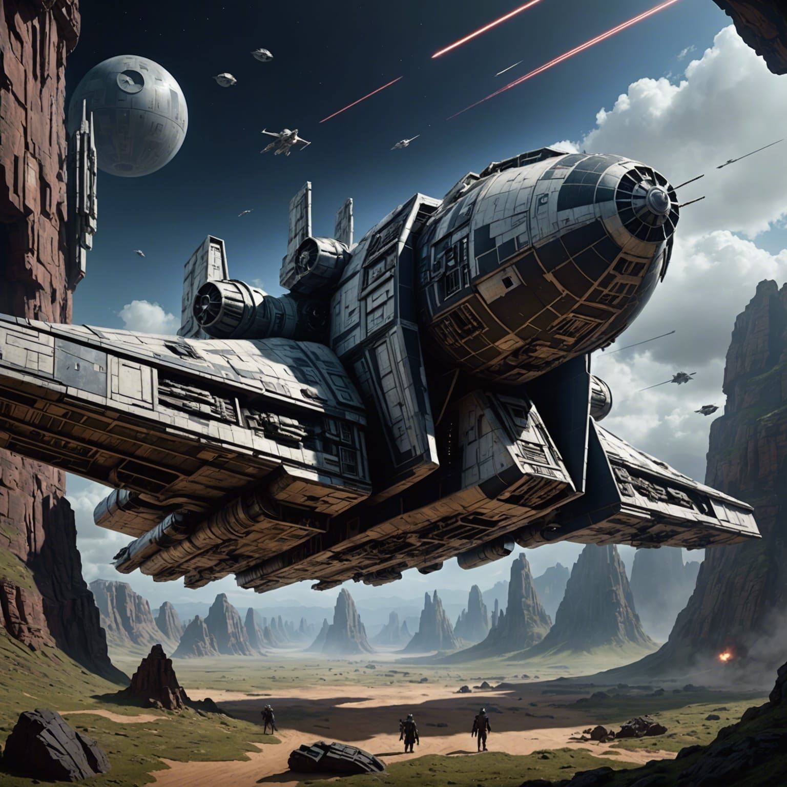 Imperial Drop Ship: Epic Star Wars Digital Art