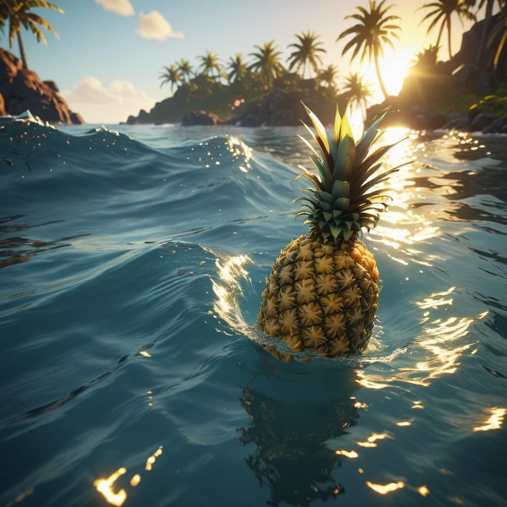 Endless Ocean of Golden Pineapple Rum