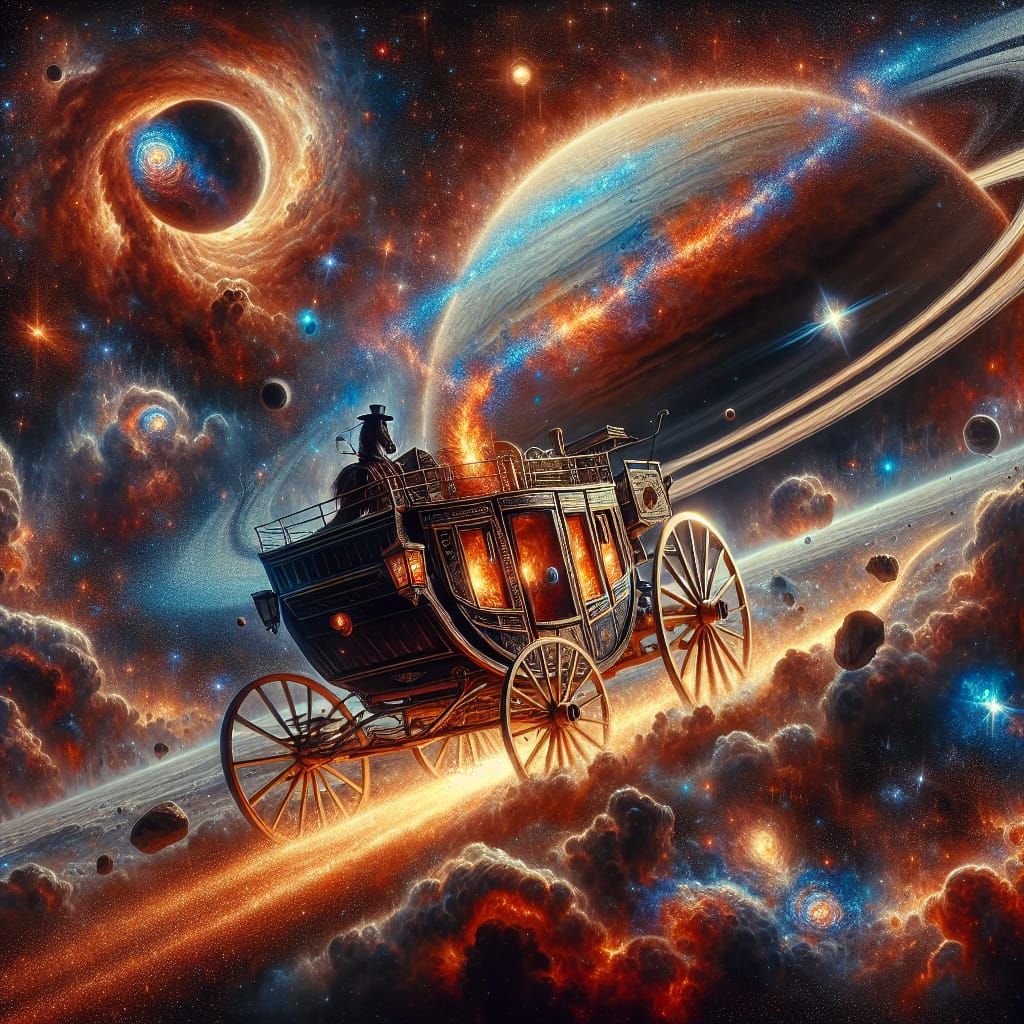 Interstellar Stagecoach Speeding Through Cosmos