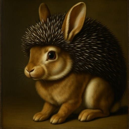 Rabbit Believes It Is a Hedgehog Animal Impostor