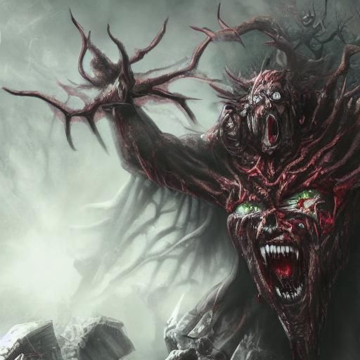 Horrifying Blood God in High Resolution