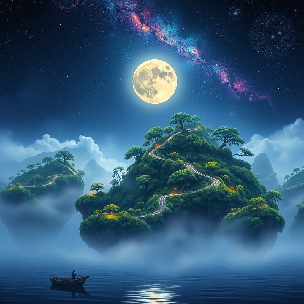 Dreamlike Archipelago at Twilight