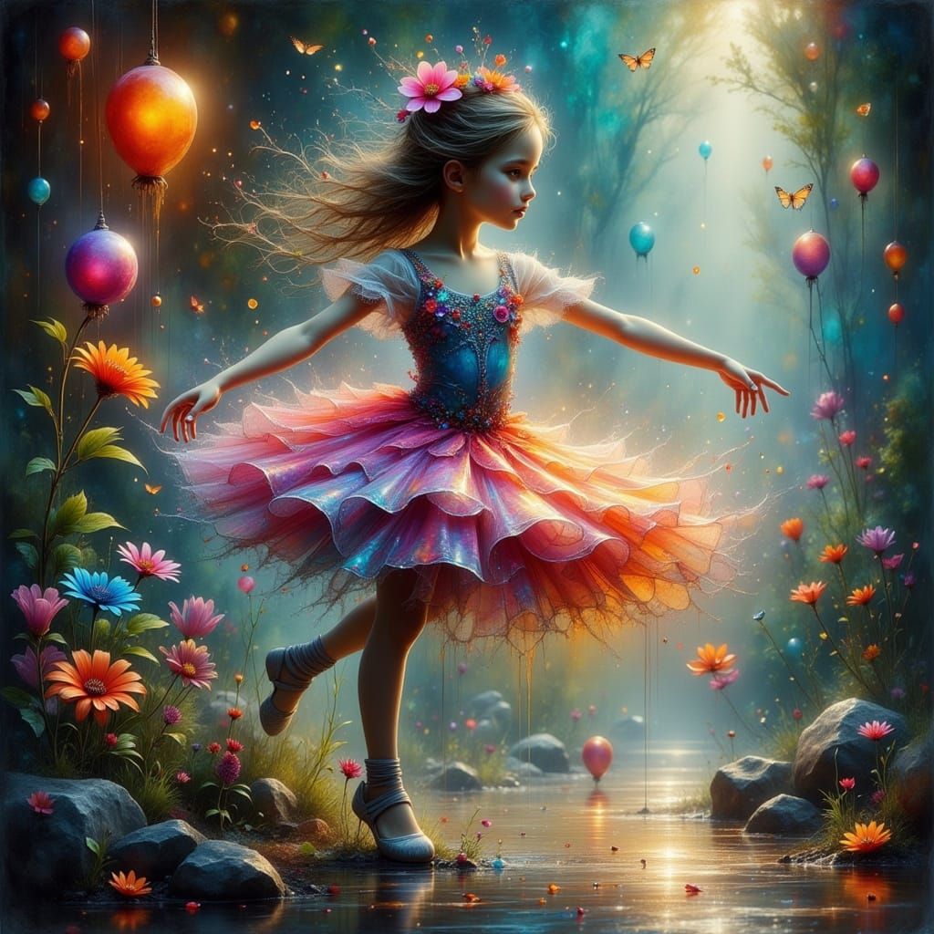 Whimsical Ballet Enchantment in Fantasy Art