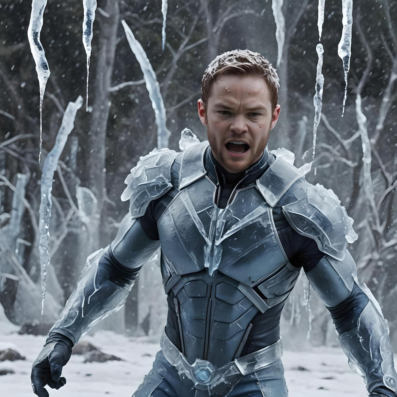 Ice Mutant Powers Display: Icicles and Winter